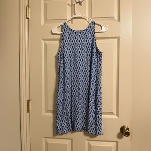 Anne Taylor Blue geometric dress